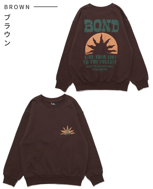 クリフメイヤー[公式] 速乾裏毛プリントクルー（BOND） KIDS J2617833