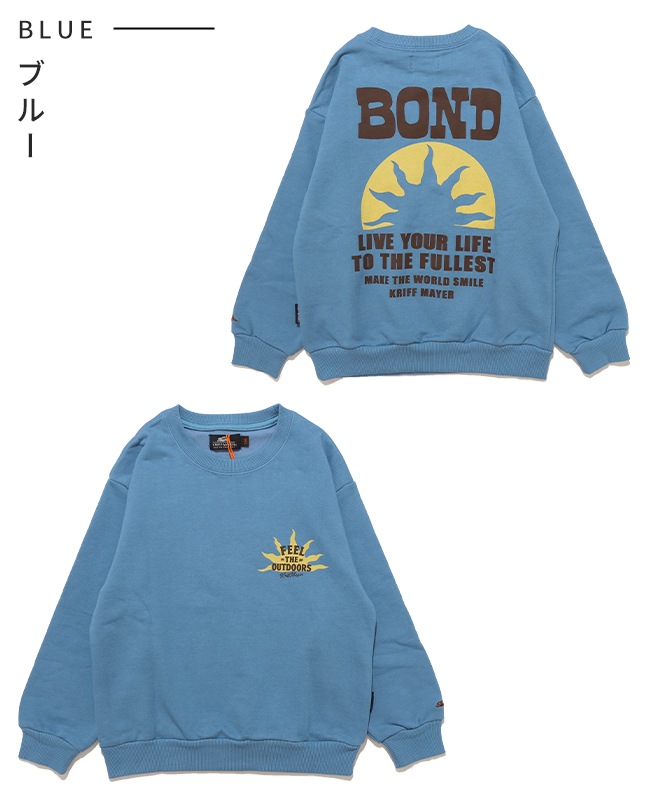 クリフメイヤー[公式] 速乾裏毛プリントクルー（BOND） KIDS J2617833