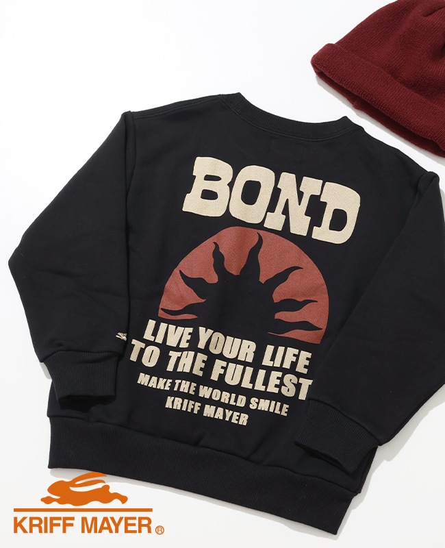 クリフメイヤー[公式] 速乾裏毛プリントクルー（BOND） KIDS J2617833