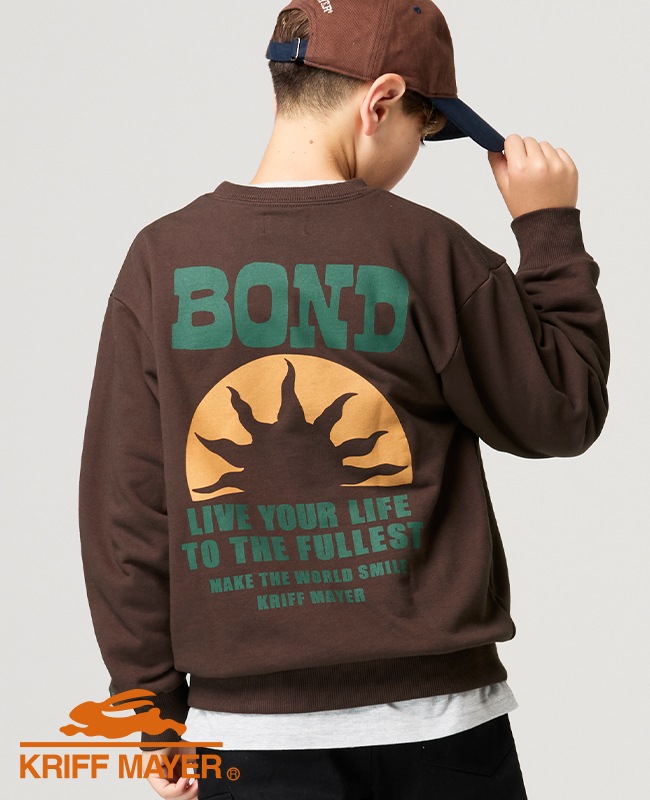 クリフメイヤー[公式] 速乾裏毛プリントクルー（BOND） KIDS J2617833