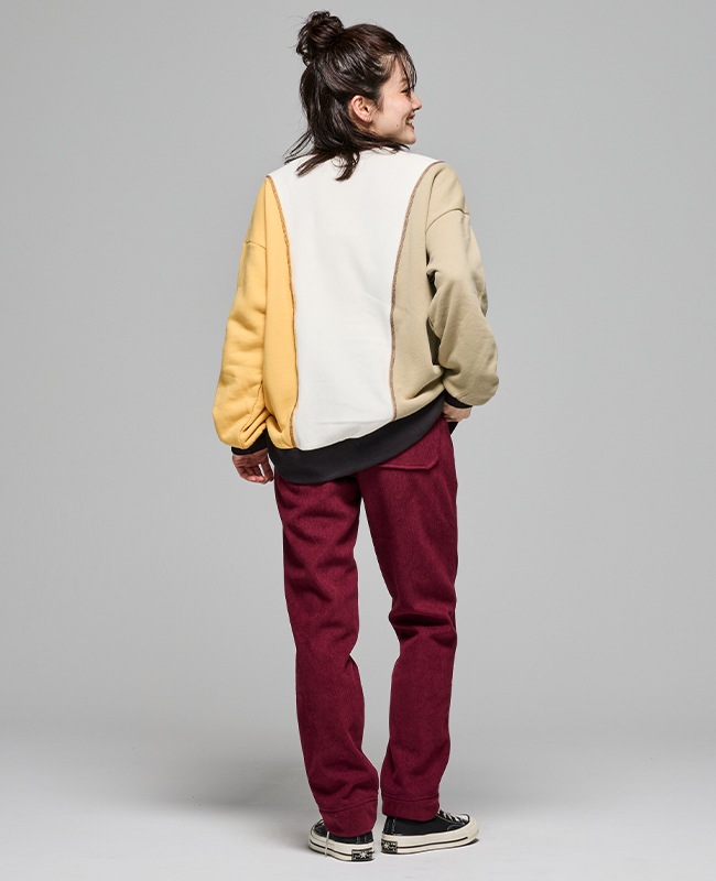 クリフメイヤー[公式] リメイク風ざっくり裏毛スウェット LADYS W2517828