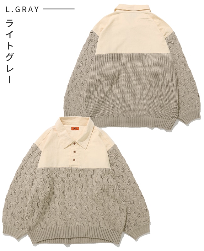 クリフメイヤー[公式] コーデュロイドッキングニット LADYS W2527100