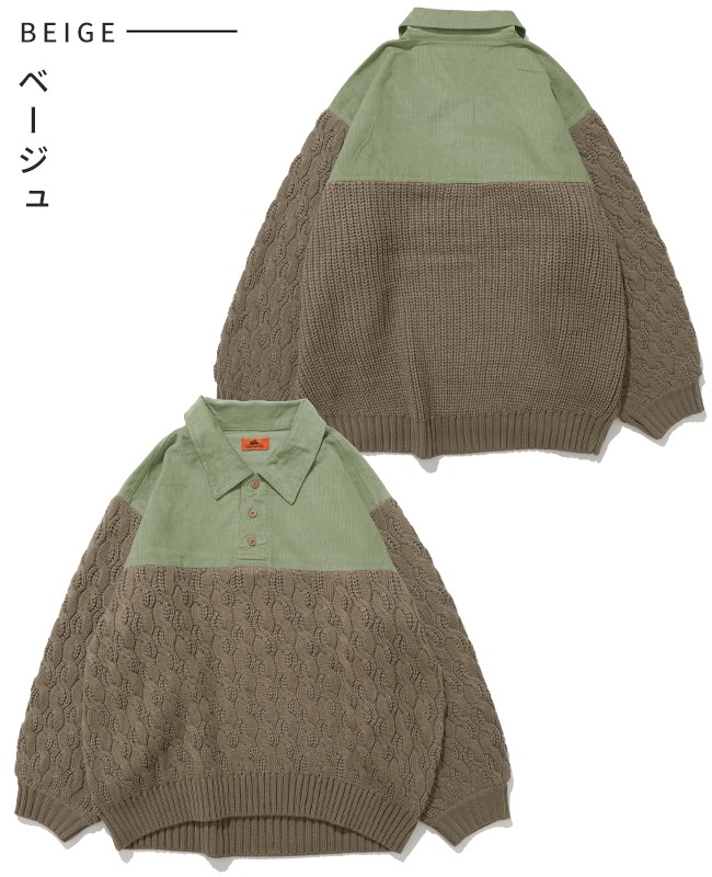 クリフメイヤー[公式] コーデュロイドッキングニット LADYS W2527100