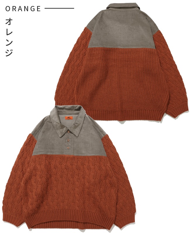 クリフメイヤー[公式] コーデュロイドッキングニット LADYS W2527100