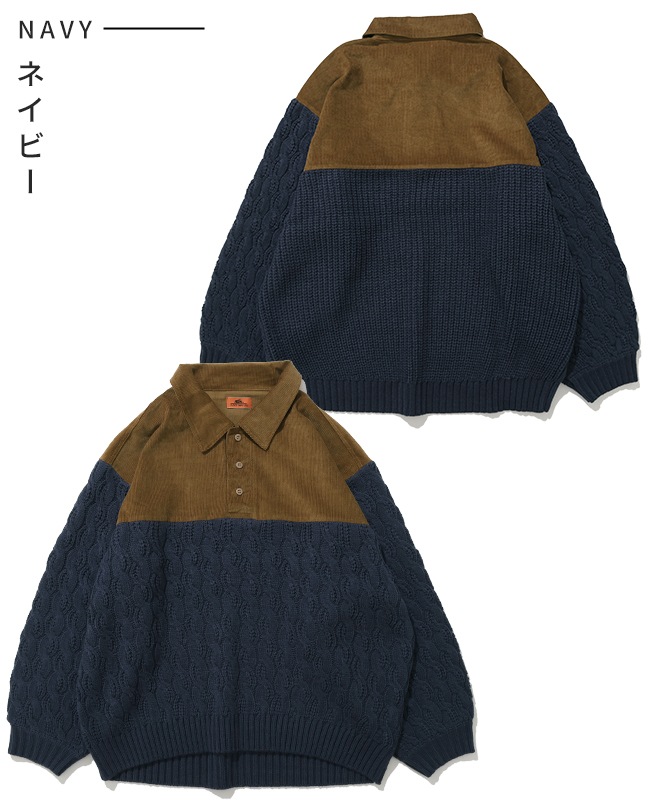 クリフメイヤー[公式] コーデュロイドッキングニット LADYS W2527100