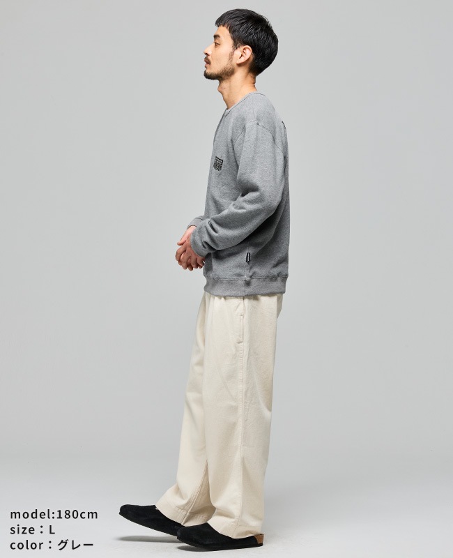 クリフメイヤー[公式] ざっくり裏毛クルー MENS 2617802