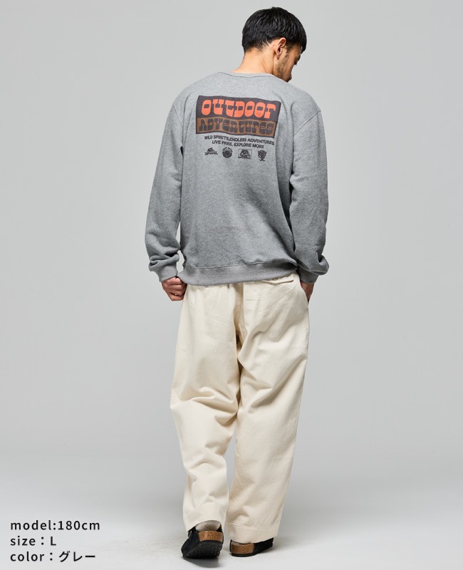 クリフメイヤー[公式] ざっくり裏毛クルー MENS 2617802