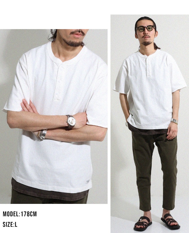 クリフメイヤー[公式] ヘビーウェイトピグメントヘンリーTシャツ MENS LADYS 2455803