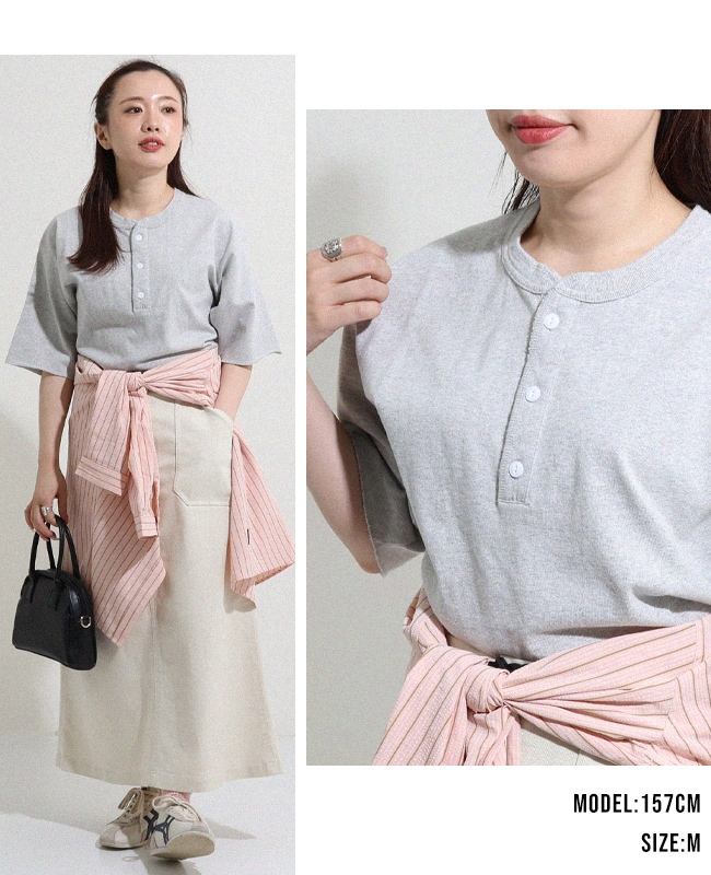 クリフメイヤー[公式] ヘビーウェイトピグメントヘンリーTシャツ MENS LADYS 2455803