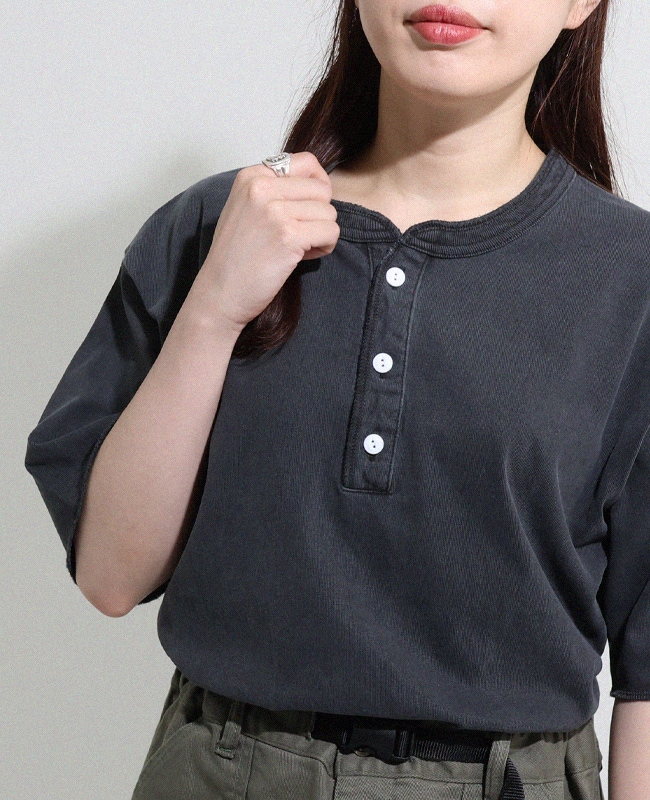 クリフメイヤー[公式] ヘビーウェイトピグメントヘンリーTシャツ MENS LADYS 2455803
