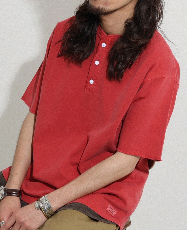 クリフメイヤー[公式] ヘビーウェイトピグメントヘンリーTシャツ MENS LADYS 2455803
