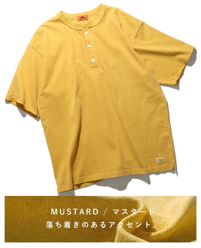 クリフメイヤー[公式] ヘビーウェイトピグメントヘンリーTシャツ MENS LADYS 2455803