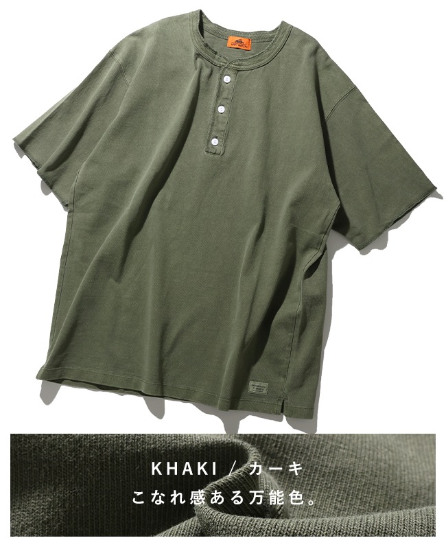 クリフメイヤー[公式] ヘビーウェイトピグメントヘンリーTシャツ MENS LADYS 2455803
