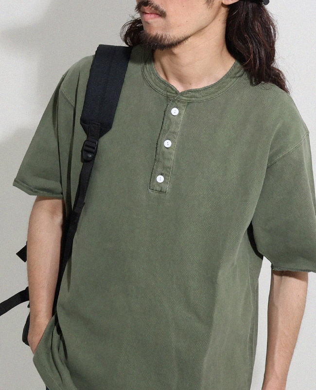 クリフメイヤー[公式] ヘビーウェイトピグメントヘンリーTシャツ MENS LADYS 2455803