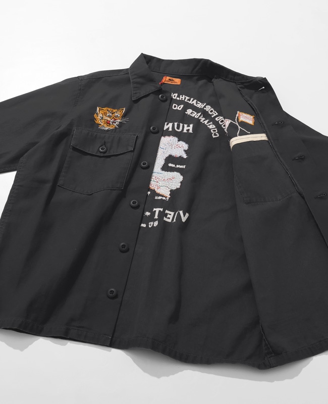 クリフメイヤー[公式] スーベニア刺繍ミリタリーシャツ MENS 2514001