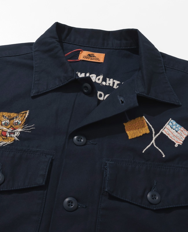 クリフメイヤー[公式] スーベニア刺繍ミリタリーシャツ MENS 2514001