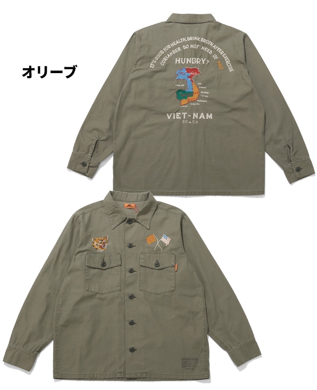 クリフメイヤー[公式] スーベニア刺繍ミリタリーシャツ MENS 2514001