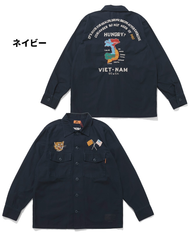 クリフメイヤー[公式] スーベニア刺繍ミリタリーシャツ MENS 2514001