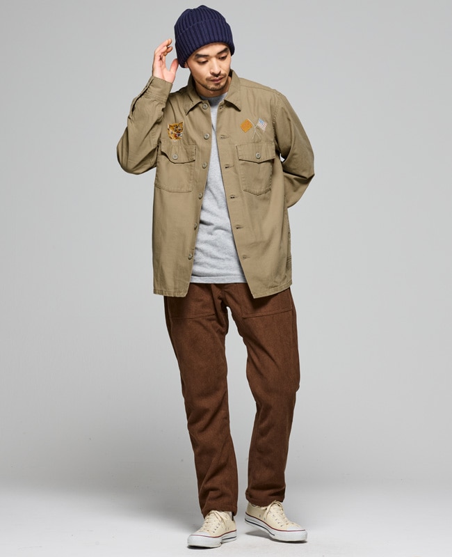 クリフメイヤー[公式] スーベニア刺繍ミリタリーシャツ MENS 2514001