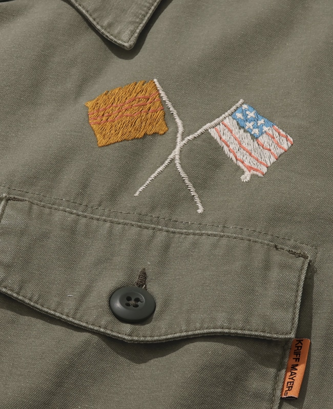 クリフメイヤー[公式] スーベニア刺繍ミリタリーシャツ MENS 2514001