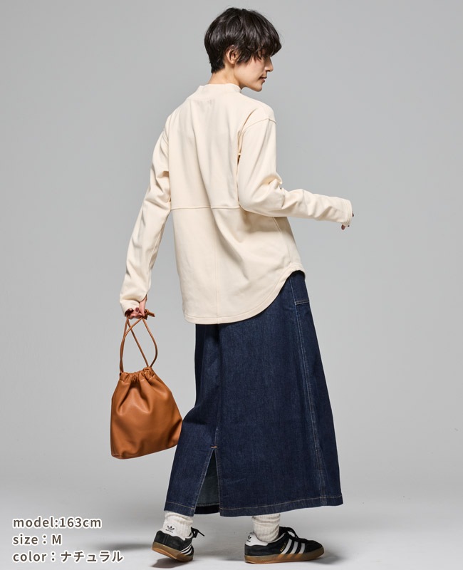 クリフメイヤー[公式] もちのびモックネックT LADYS W2515608