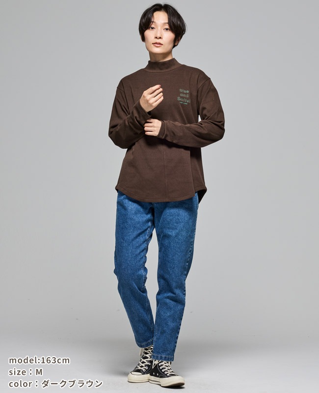 クリフメイヤー[公式] もちのびモックネックT LADYS W2515608