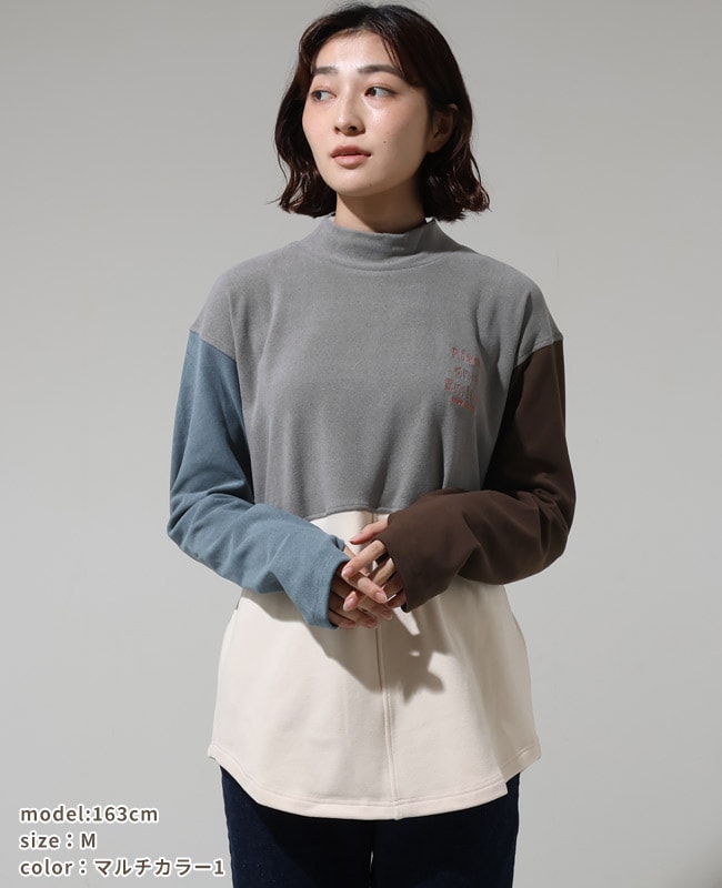 クリフメイヤー[公式] もちのびモックネックT LADYS W2515608