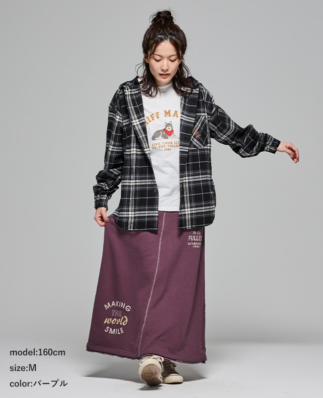 クリフメイヤー[公式] ざっくり裏毛スウェットスカート LADYS W2517837