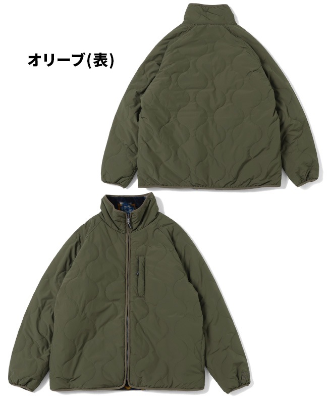クリフメイヤー[公式] キルト×柄ボアひっくりジャケット MENS