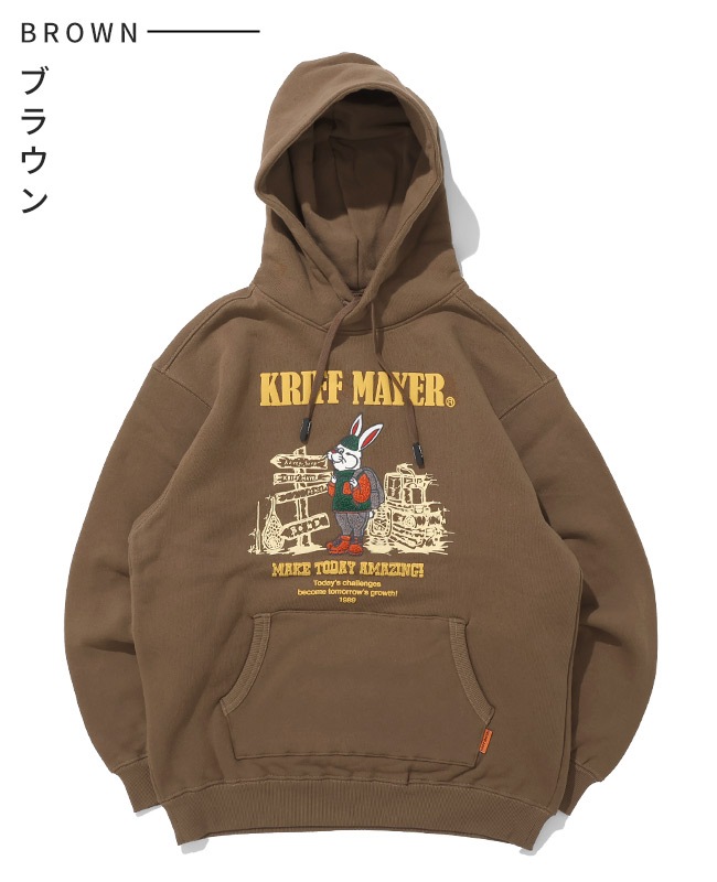 クリフメイヤー[公式] 裏起毛パーカー(ラビット) MENS 2523105