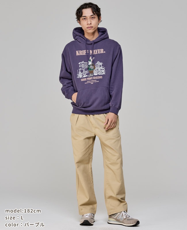 クリフメイヤー[公式] 裏起毛パーカー(ラビット) MENS 2523105