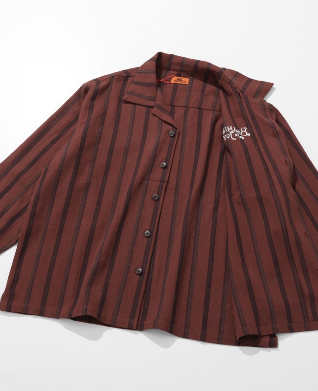 クリフメイヤー[公式] ストライプフランネルシャツ MENS 2515108