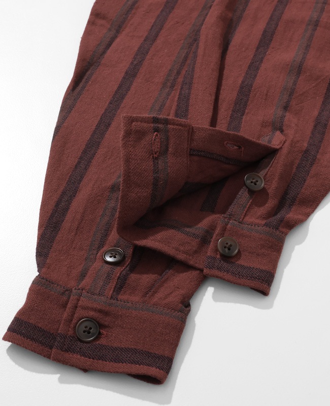 クリフメイヤー[公式] ストライプフランネルシャツ MENS 2515108