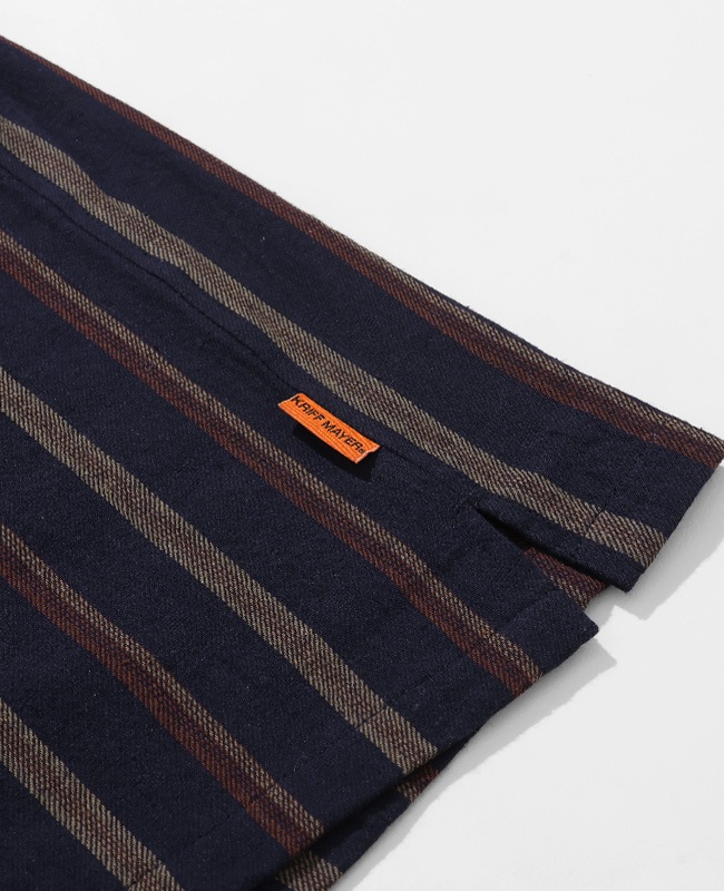 クリフメイヤー[公式] ストライプフランネルシャツ MENS 2515108