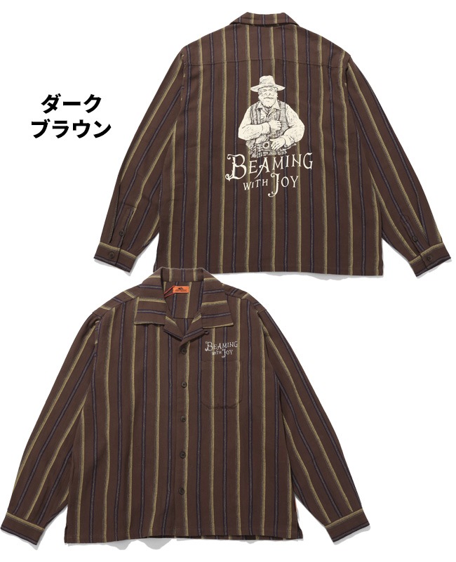 クリフメイヤー[公式] ストライプフランネルシャツ MENS 2515108