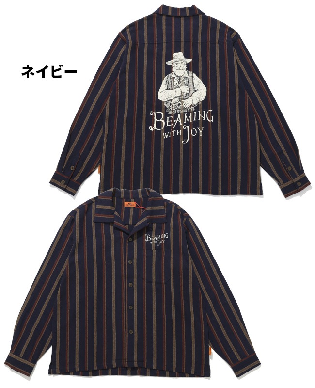 クリフメイヤー[公式] ストライプフランネルシャツ MENS 2515108