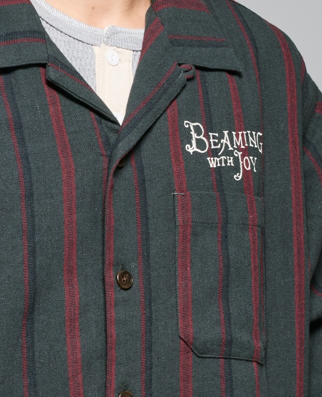 クリフメイヤー[公式] ストライプフランネルシャツ MENS 2515108