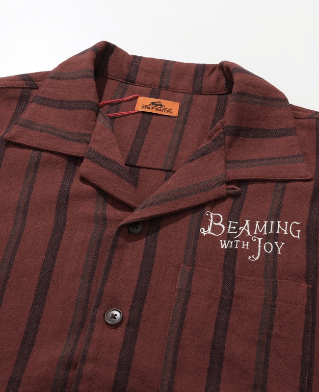 クリフメイヤー[公式] ストライプフランネルシャツ MENS 2515108