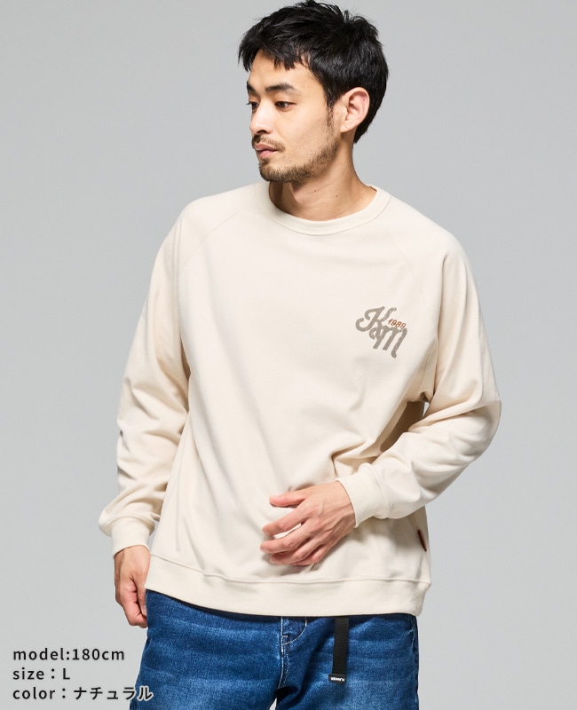 クリフメイヤー[公式] もちのび刺繍ラグランロンT MENS 2515601 | MENS