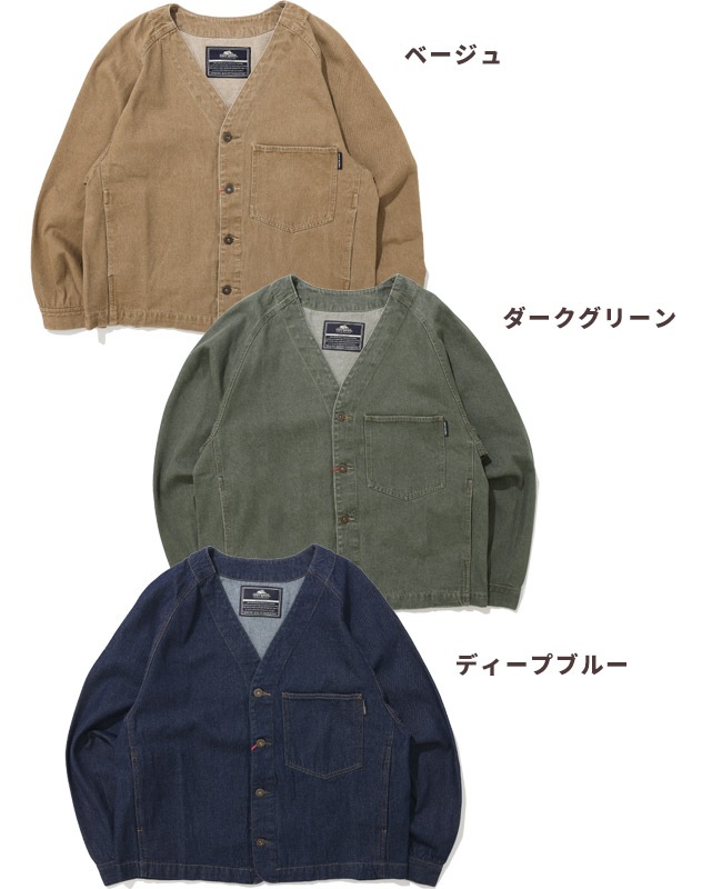 クリフメイヤー[公式] ノーカラーカラーデニムジャケット LADYS W2615118