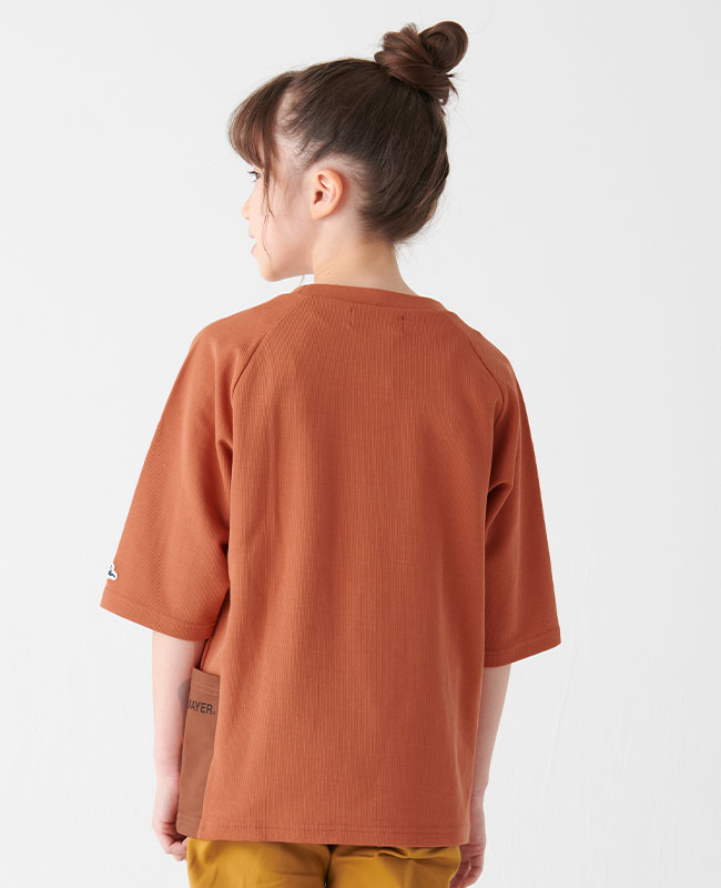 クリフメイヤー[公式] さらっと切替ラグラン６分T KIDS 2337842K 