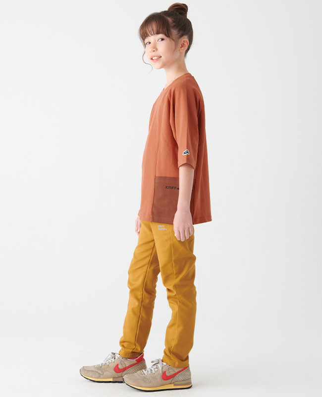 クリフメイヤー[公式] さらっと切替ラグラン６分T KIDS 2337842K 