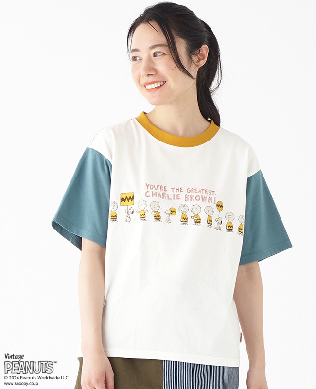 クリフメイヤー[公式] スヌーピー半袖ゆるT(チャーリー) LADYS 2357819L