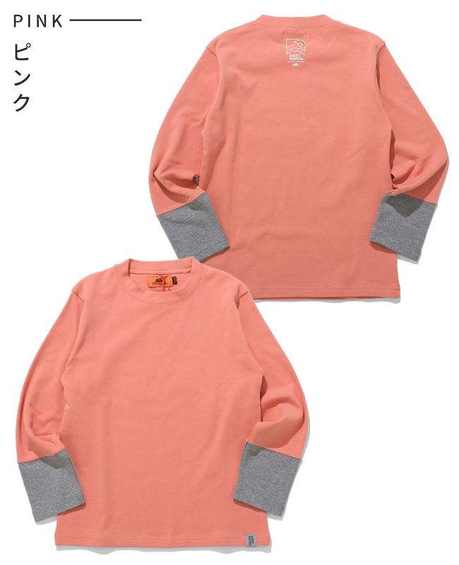 クリフメイヤー[公式] のびふわ袖切替Tシャツ KIDS J2517201