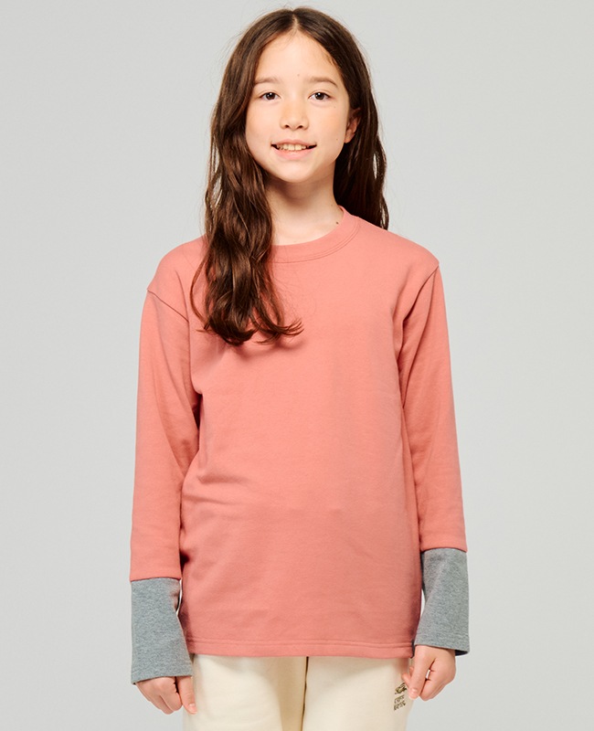 クリフメイヤー[公式] のびふわ袖切替Tシャツ KIDS J2517201