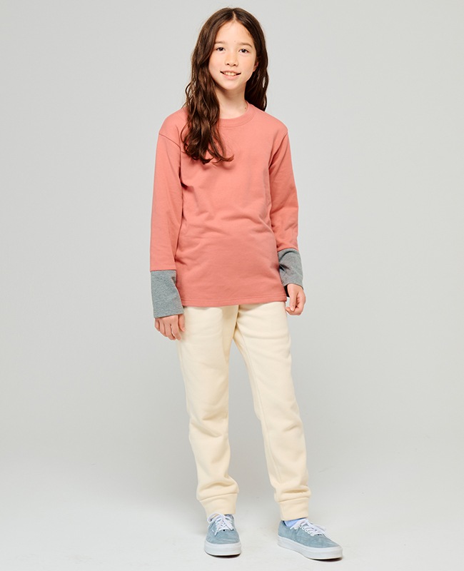 クリフメイヤー[公式] のびふわ袖切替Tシャツ KIDS J2517201