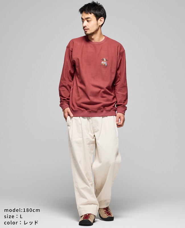 クリフメイヤー[公式] もちのび刺繍ロンT MENS 2515600