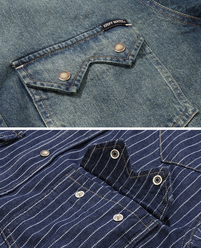 クリフメイヤー[公式] ウエスタンデニムシャツ MENS 2625110