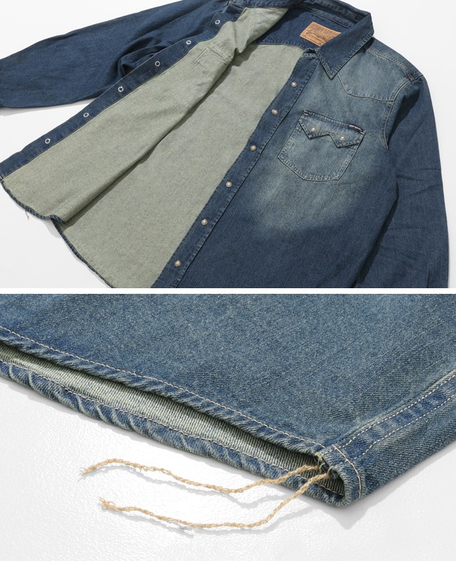 クリフメイヤー[公式] ウエスタンデニムシャツ MENS 2625110