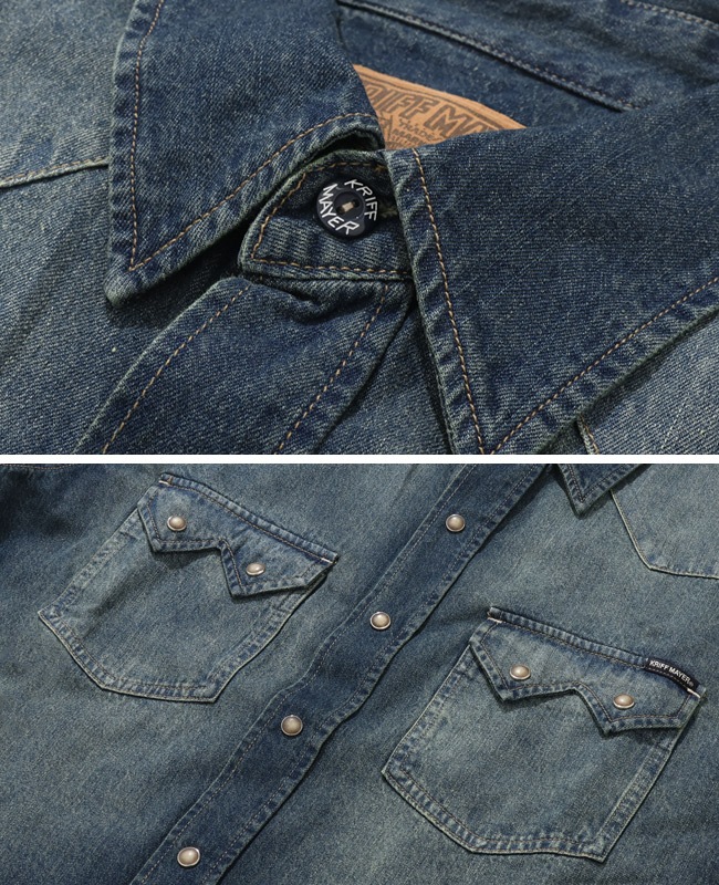 クリフメイヤー[公式] ウエスタンデニムシャツ MENS 2625110